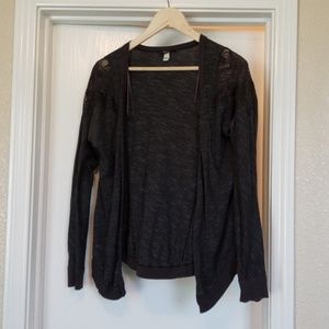 Large dark Gray cardigan